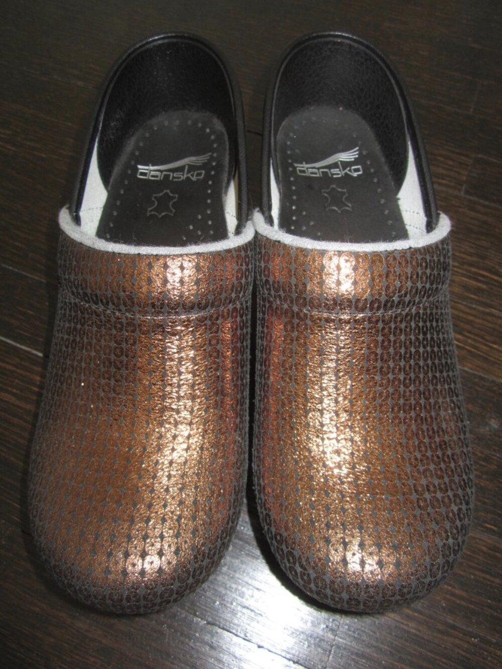 DANSKO Clogs Bronze Metallic Women's 36